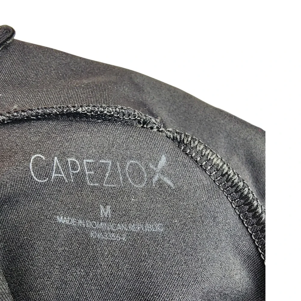 Capezio Kids Black Long‎ Sleeve Turtleneck Leotard Mock Neck Dance Gymnastics M
